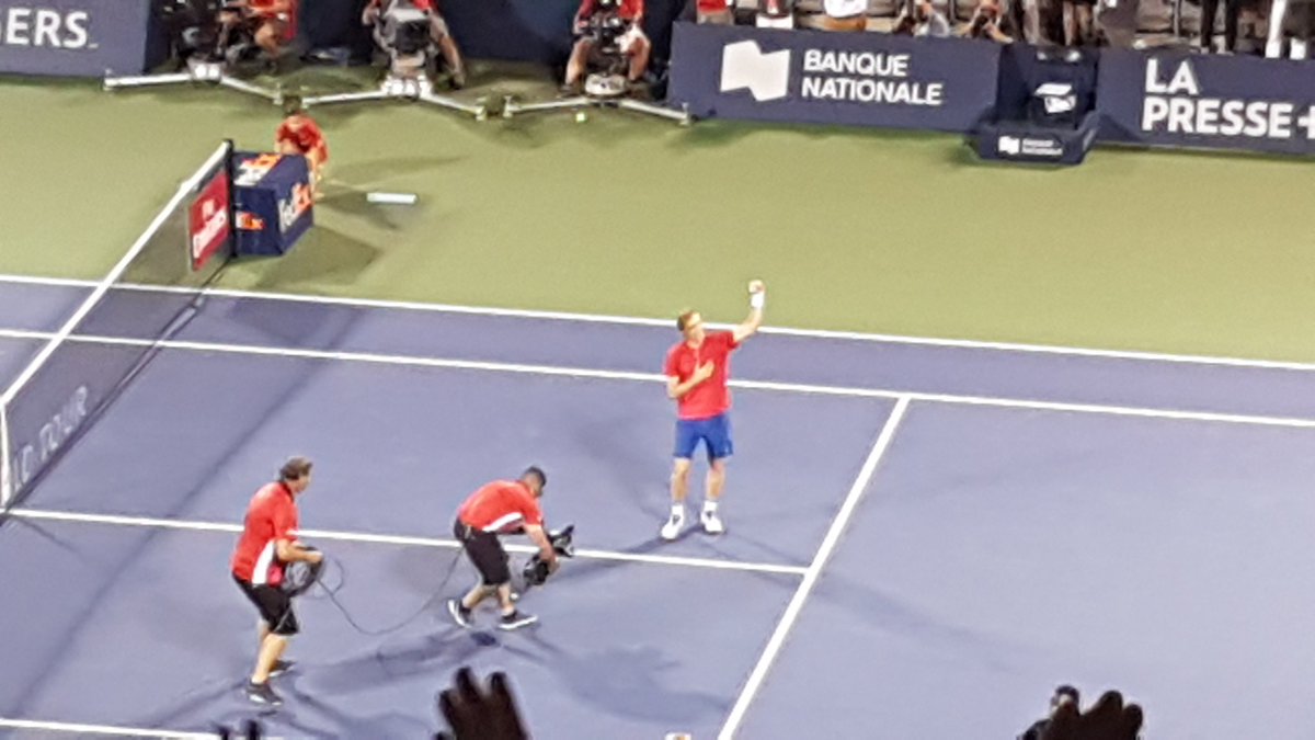 MarcAndre47's tweet photo. Greatest game I ever witnessed! #Shapovalov (143) beats #Nadal (2)! A HUGE win for @TennisCanada What a Show!  #RogersCup @banquenationale https://t.co/alXCXU90e6