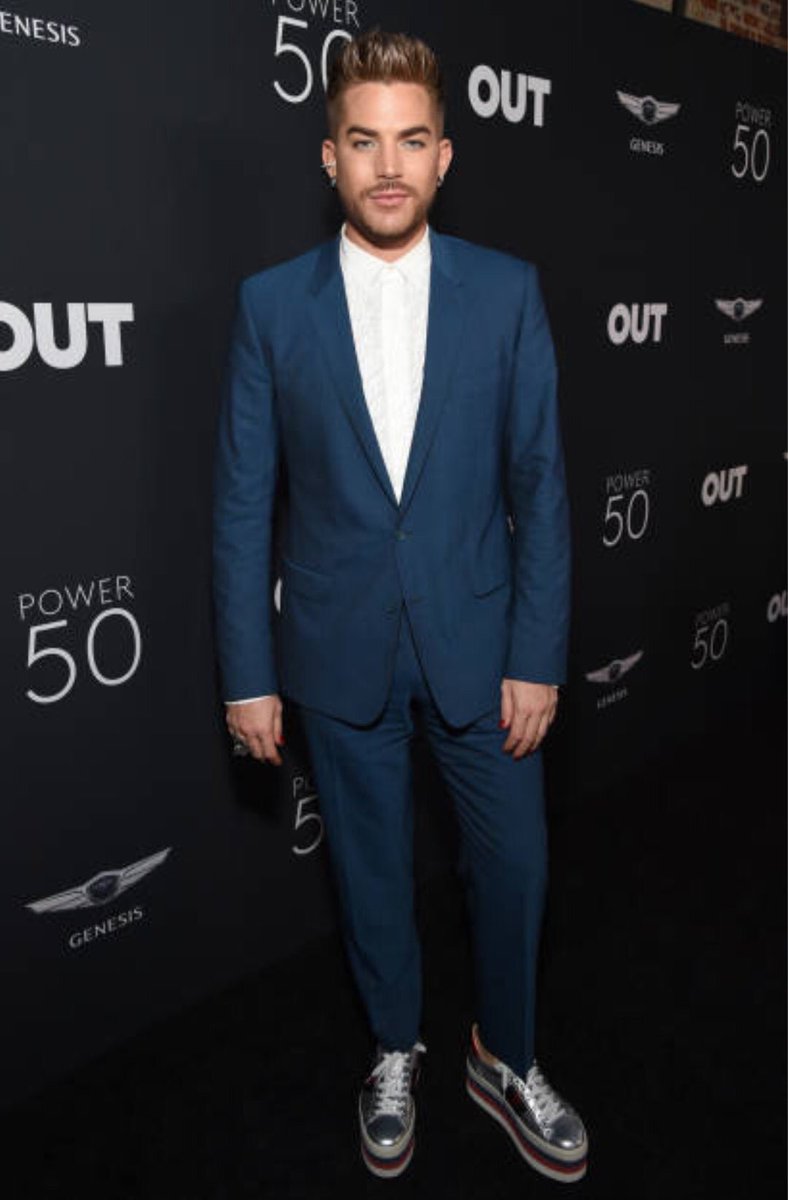 My babe <a href="/adamlambert/">ADAM LAMBERT</a> out here looking like a snack at the <a href="/outmagazine/">Out Magazine</a> #Power50 event 🔥