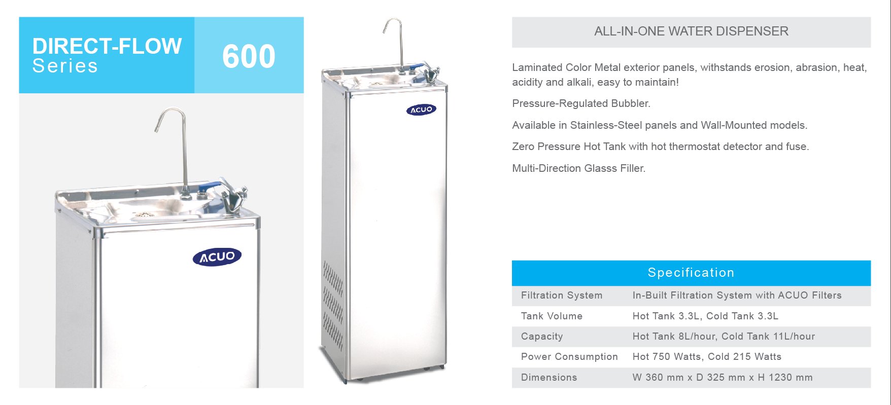acuo water dispenser