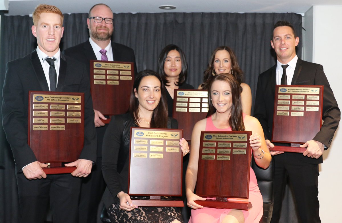 WAfooty_schools's tweet photo. A fantastic night at the AFL School Ambassador Awards - congratulations to all of the winners! @AFLSchools @freodockers @WestCoastEagles https://t.co/BxwCS6hhwp