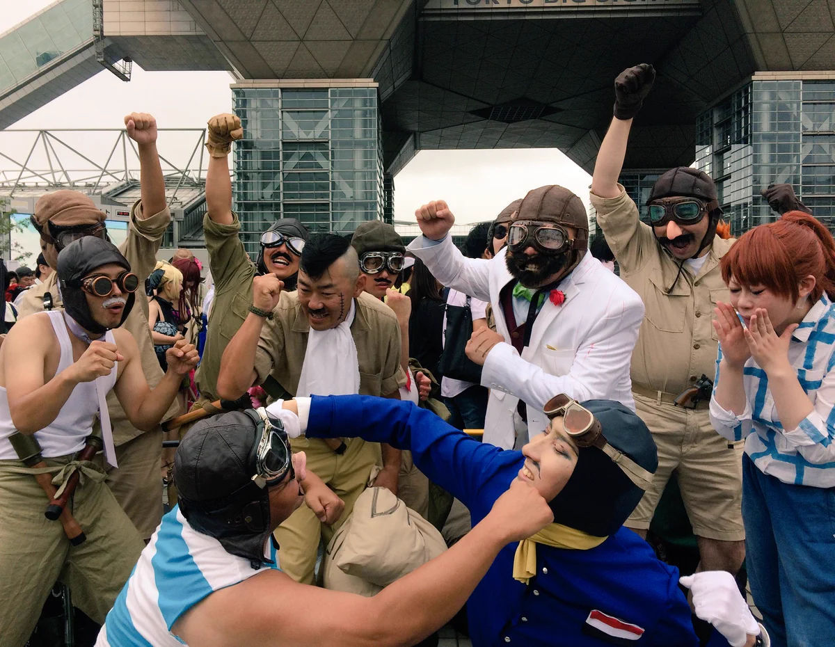 コスプレ広場で乱闘発生！「紅の豚」のあのシーンじゃないかｗｗｗ