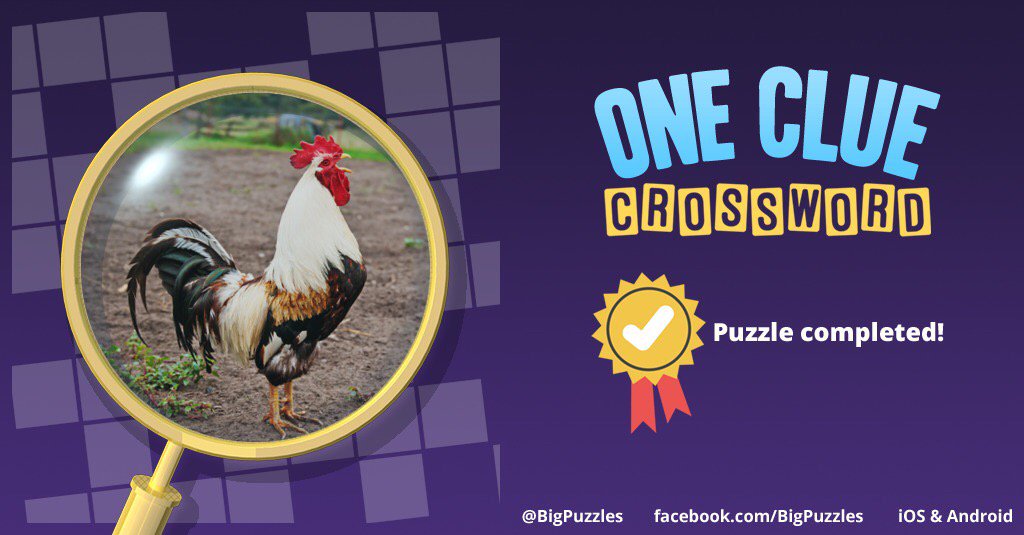 I completed a puzzle in One Clue Crossword. Play now for free!
onecluecrossword.com #OneClueCrossword