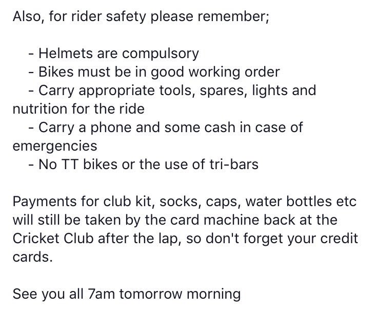 SAScycleclub's tweet photo. SAS Lap of the Lake.
Every Saturday.
7am Ashton Way car park.
#collectivecycling
#lotl https://t.co/ogVVcA2EmR