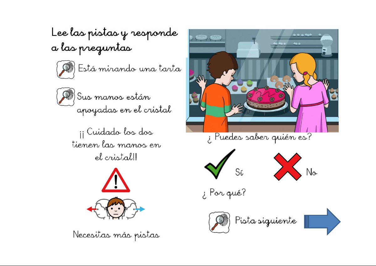 arasaac's tweet image. 🔎👀"Juego de las pistas: Encuentra al personaje secreto"🔎🤔
MATERIALES EN ARASAAC - LÉXICO Y DESCRIPCIONES
💻⬇arasaac.org/materiales.php…