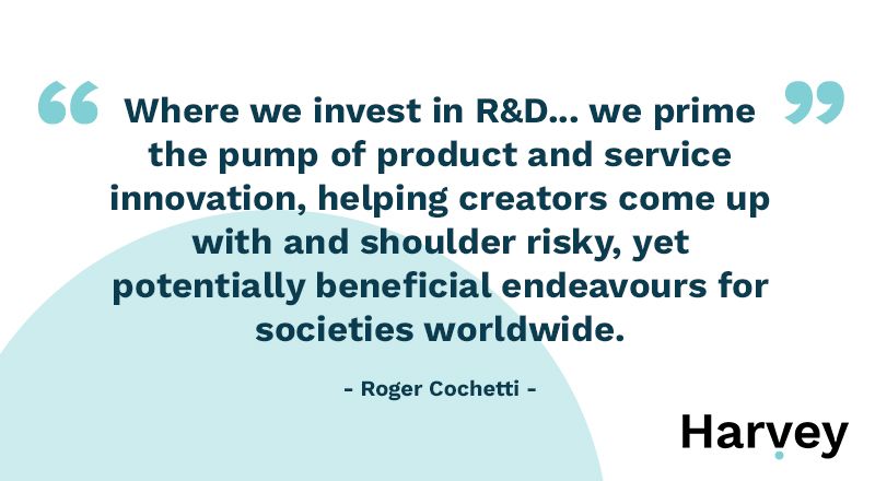 Innovative R&amp;D in the long-term can benefit people worldwide. #RandD #Innovation