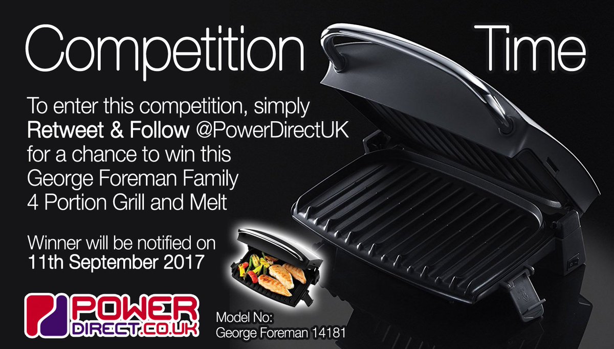 #FreebieFriday! Enter our #Free #Competition #Giveaway for a Chance to #Win a George Foreman Health Grill. #RT &amp; #Follow <a href="/PowerDirectUK/">Power Direct</a>