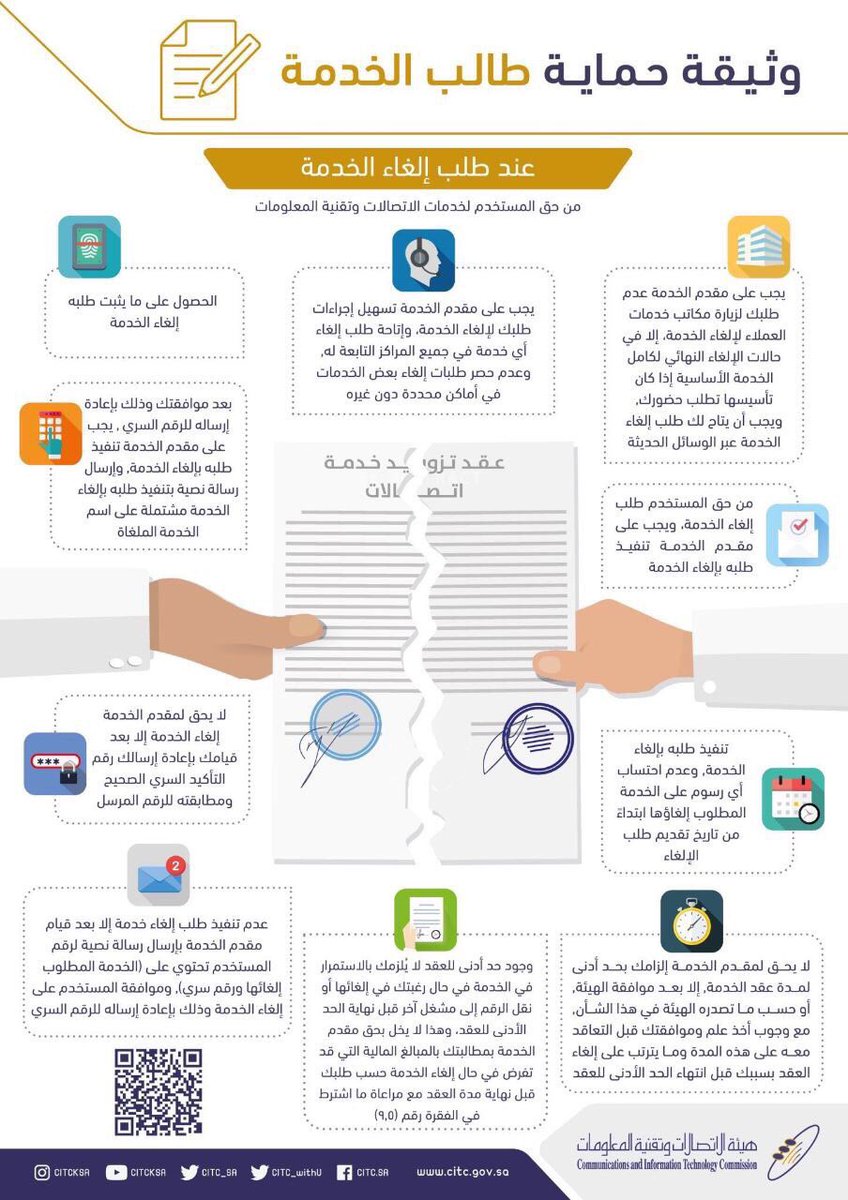 وثيقة حماية المستخدم التي بموجبها تم إغلاق الفرعين الرئيسيين لـ stc# و #موبايلي .

#اغلاق_stc_وموبايلي_بالرياض
 #اغلاق_فرع_الاتصالات_الرييسي