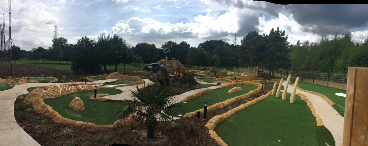 cardiffgolfc's tweet photo. We're nearly there...opening tomorrow here @cardiffgolfc #TeeRexAdventureGolf #Family #Fun #DaysOut #Cardiff #Newport #Wales #CrazyGolf https://t.co/b9qEE7FHMJ