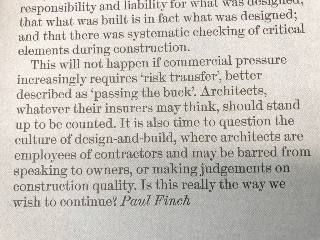 JamesGrose's tweet image. Paul Finch in The Architectural Review July/August 2017 on the Grenfell Tower fire :