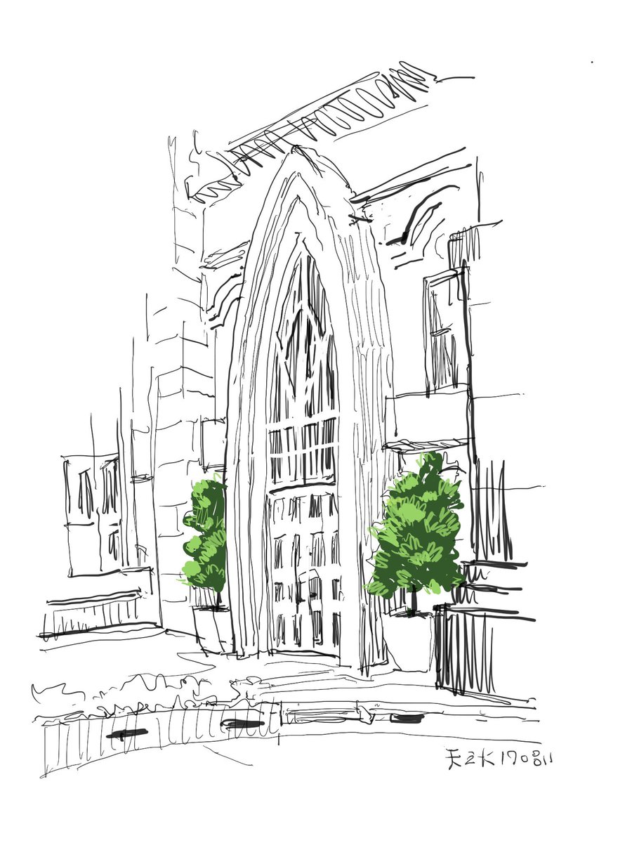 Sketch Taiwan church 