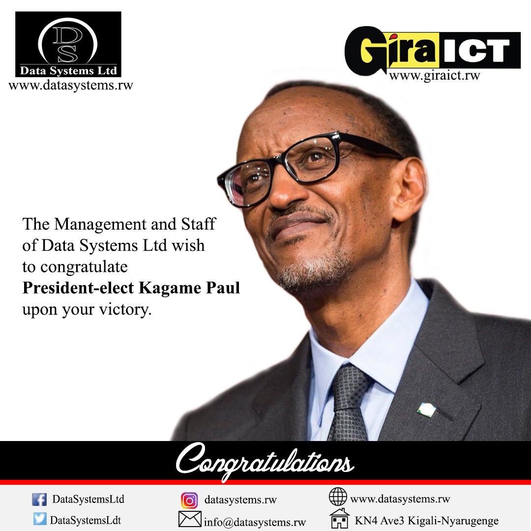 GiraICTrw's tweet photo. Congratulations to you @PaulKagame prosperity towards Knowledge based economy. https://t.co/NP2WomErs1