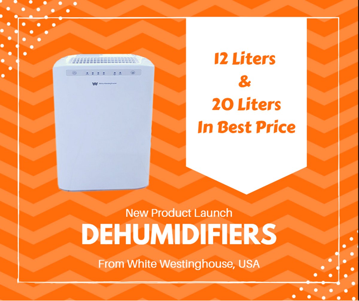india_jet's tweet photo. #jetindia #productlaunch #dehumidifiers
Dehumidifiers New model launch of white Westinghouse. 100% Lowest Price Guaranteed. https://t.co/kNpis7tXw0