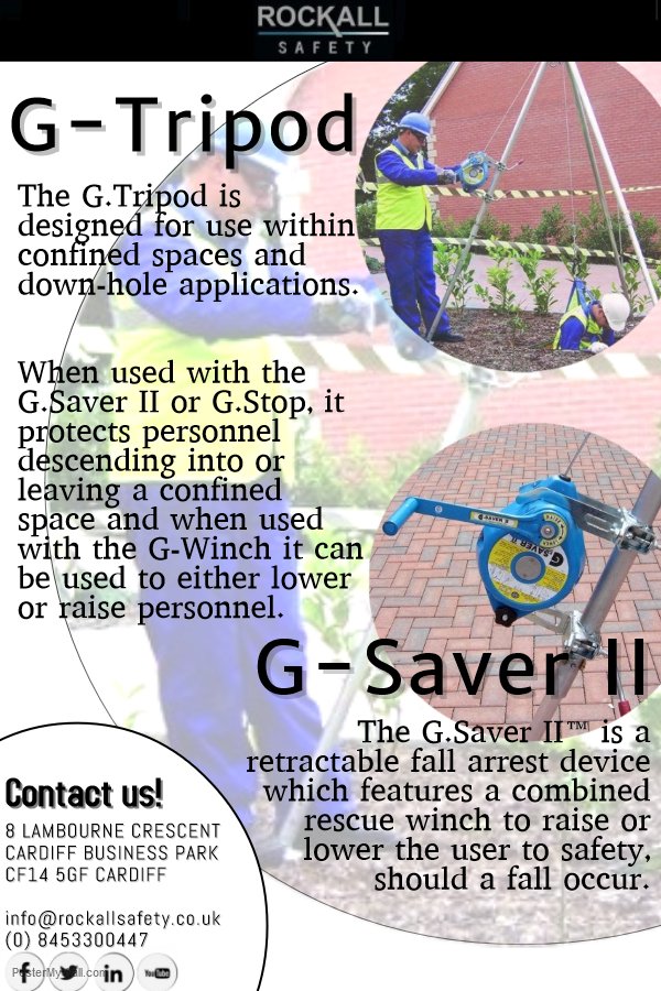 RockallSafety's tweet photo. MORE SOLUTIONS
#constructionworker #Construction #safetyEquipment #loneworker #safetytips #Gsaver #Gtripod #Gwinch #rescue #fallarrester https://t.co/Z8lSBDWMtW