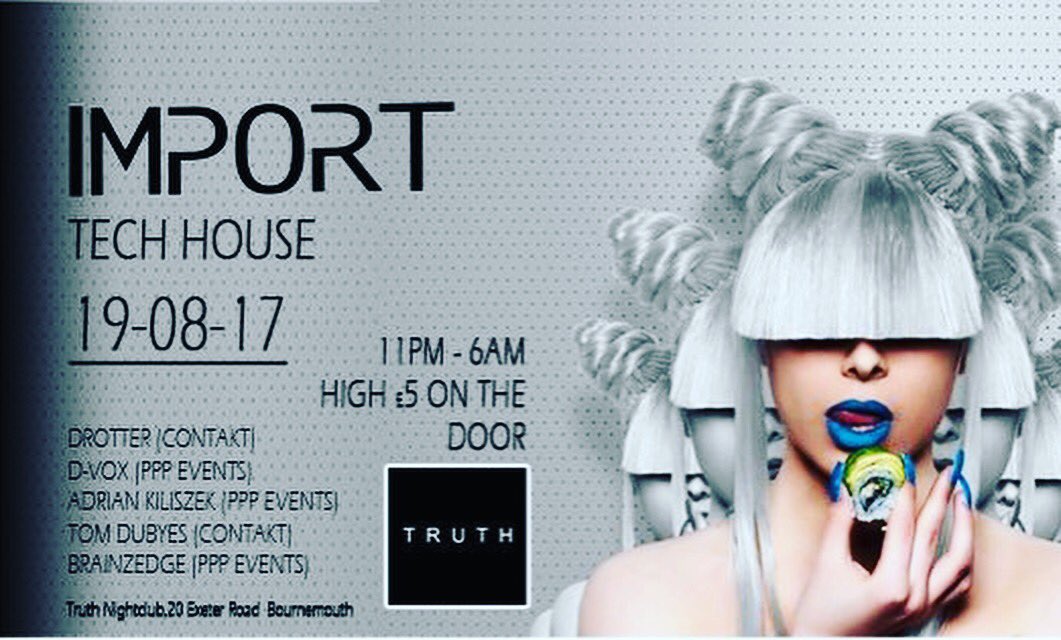 DVox83's tweet photo. Tonight 11.08! @PPPEventss promo  4 #Import @truthbmth! Join me+3 of our djs @AfroditeFriday @AfrodisiacRadio 10pm!>https://t.co/yJEXwClMlV https://t.co/bt1r54R8tI