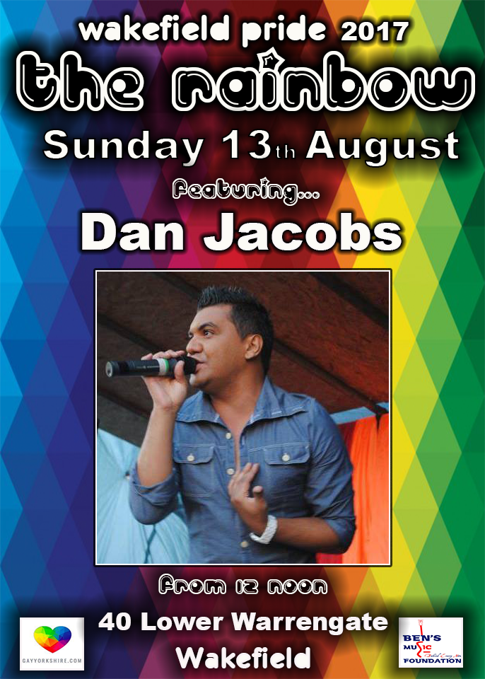 GayYorkshire's tweet photo. Superb male vocalist #DanJacobs will be @WakefieldPride 2017 @RainbowWakey on Sun 13th Aug! #WakeyPride #LGBT https://t.co/92Qd419dWv