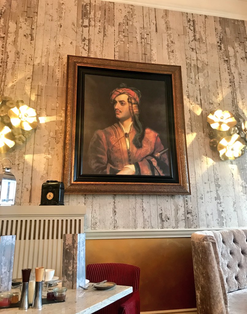 LauraAWheatley's tweet photo. Breakfast with Byron #SeahamHall https://t.co/OZjzY38J88