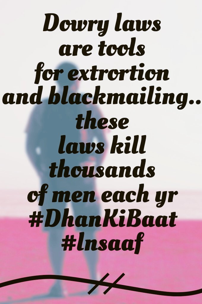 Misandry_Kills's tweet photo. @promisingace @anujprajapati11 Those ranting #AzadiFromPatriarchy

Abolish #maintenance laws
NO #forcefullcharity 4 #ablanari

#BanAlimony

Create #Ministry4men
@PMOIndia https://t.co/UXfo0cphWB