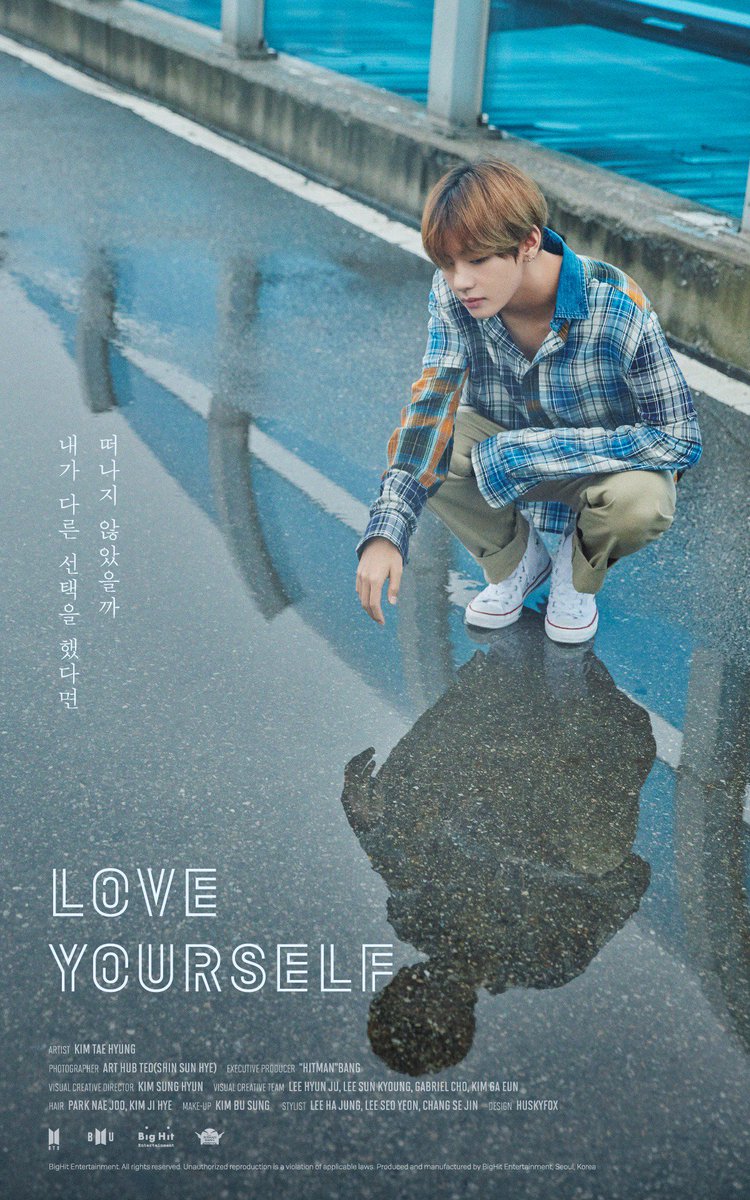 Bighit Entertainment Bts 방탄소년단 Love Yourself Poster V