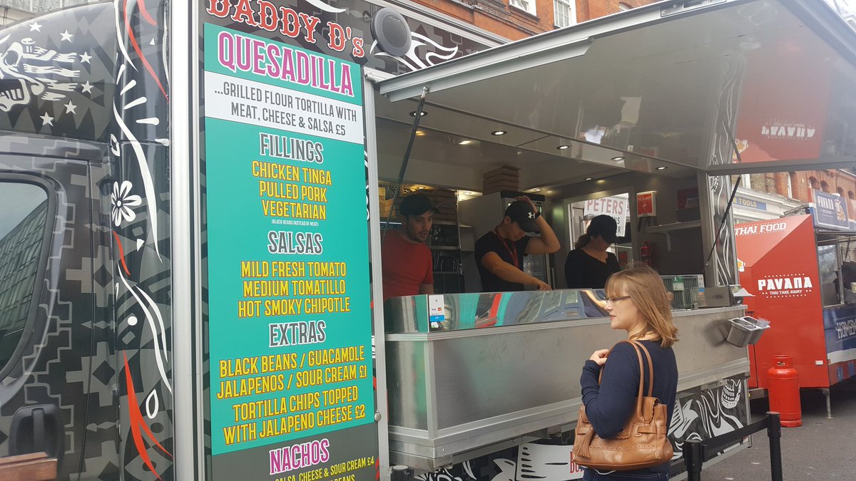 Byfield_PR's tweet photo. #FridayFeeling - Lunch at Leather Lane Market #ByfieldTeam https://t.co/A6bseQxkaE