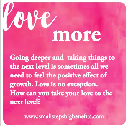 lizsmallsteps's tweet photo. What are you loving that you can love more? Think about it! https://t.co/exXXsvBsyp