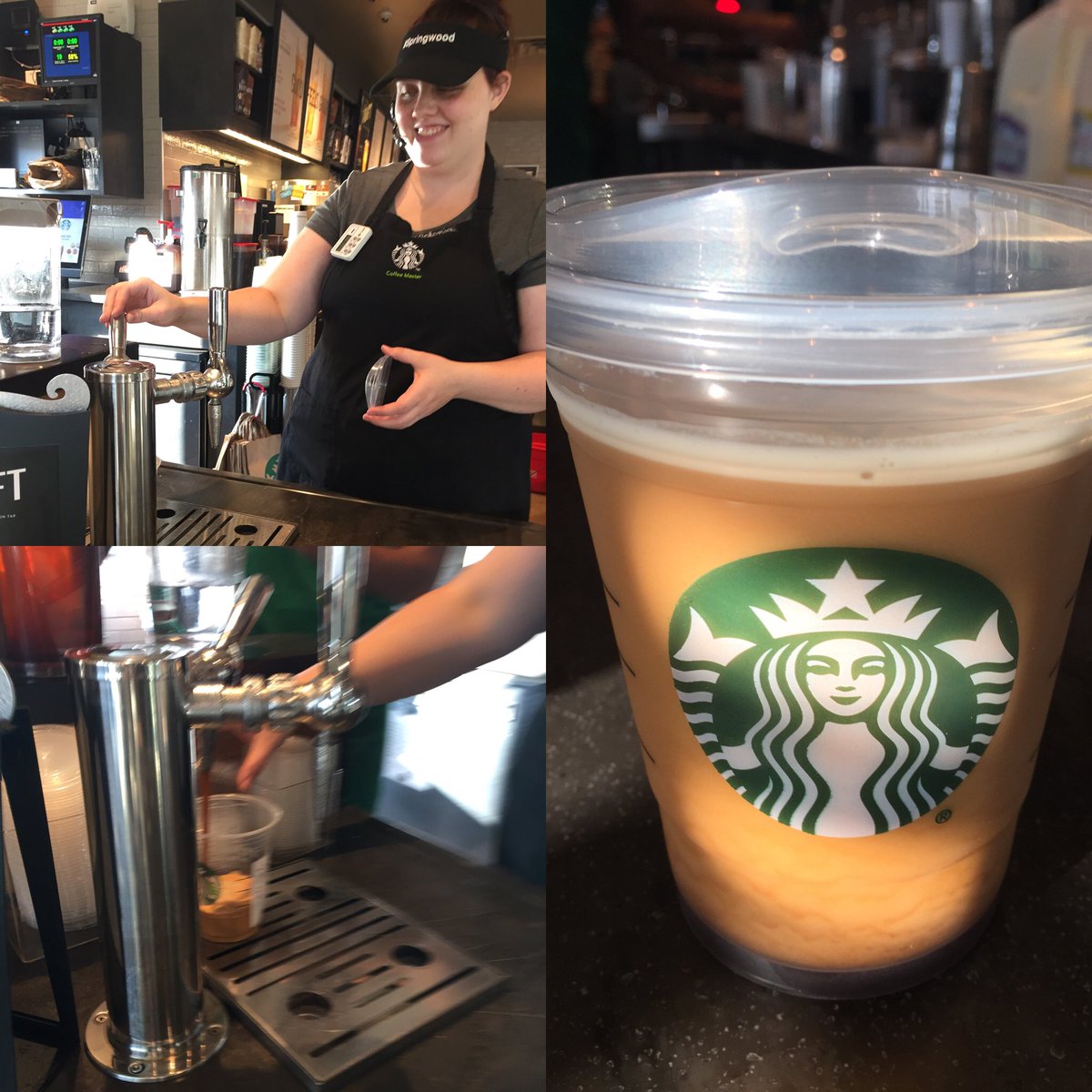 Thank you to Tori at Springwood York Starbucks for my first nitro experience! #tobeapartner #nitrocoldbrew