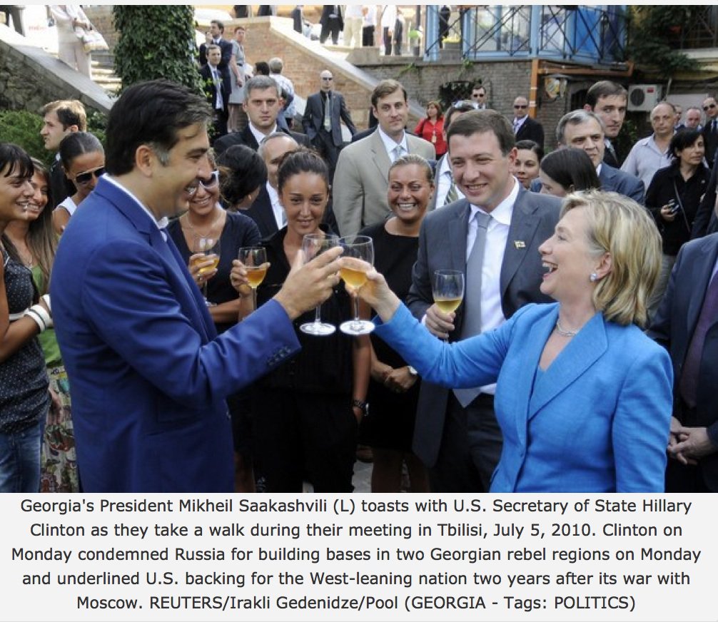 <a href="/TomthunkitsMind/">Tomthunkit™</a> <a href="/Linda3717/">Linda Resists</a> As Secretary of State, Hillary Clinton used US power to back Putin off of stealing Georgia. So Putin made Drumpf our potus.