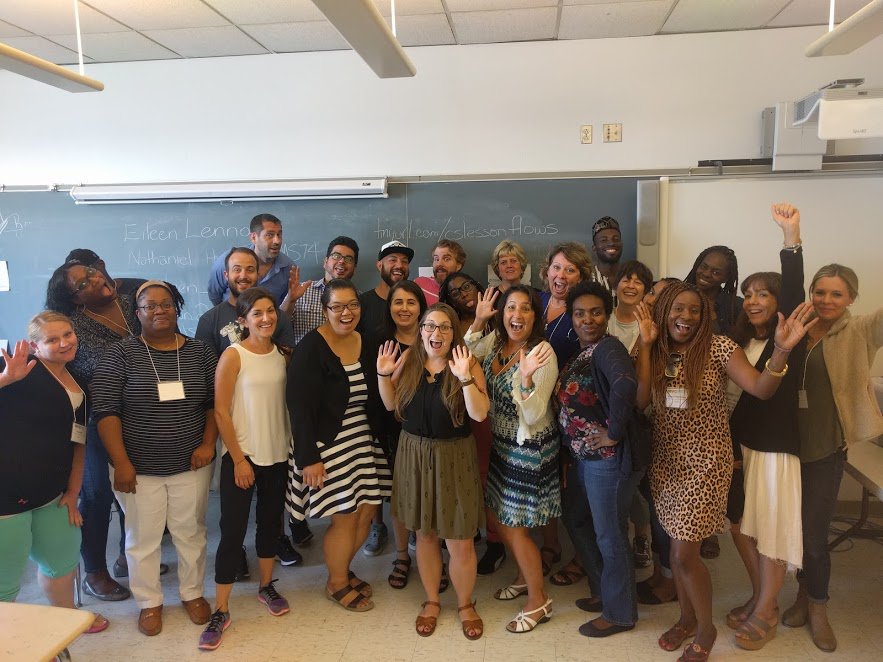InnovativeEdu's tweet photo. #NYCSchoolstech educators excited abt #EdTech learning w/@CommonSenseEd at the #NYCSchoolsSTEM Inst. Takeaways: https://t.co/EvkMzl4eRR https://t.co/EIsZtnrwOI