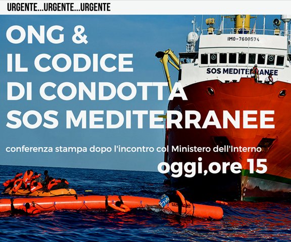 Stampa_Estera's tweet photo. Conferenza stampa adesso con @SOSMedItalia su #codiceong https://t.co/QIy15yKm8q