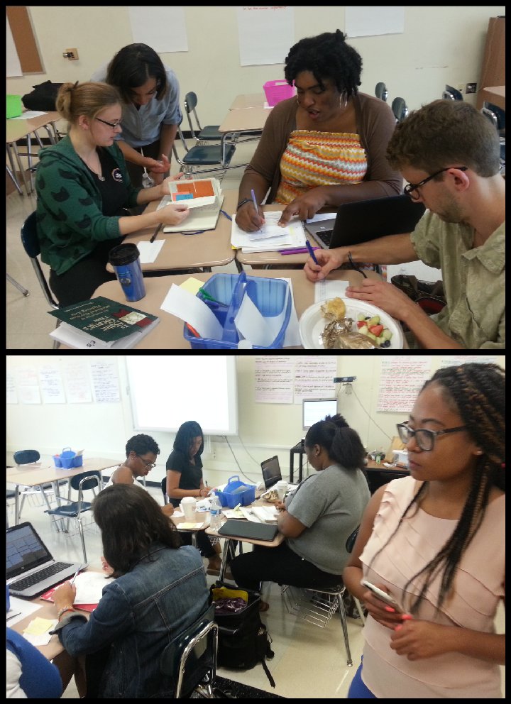 robertleichner's tweet photo. @NCMathematics teachers writing to learn! @CharMeckSchools we write in every content, esp. @Sam_Carter119 & Ms. Starks @westmeck #cmsnto17 https://t.co/pwlCBADzZw