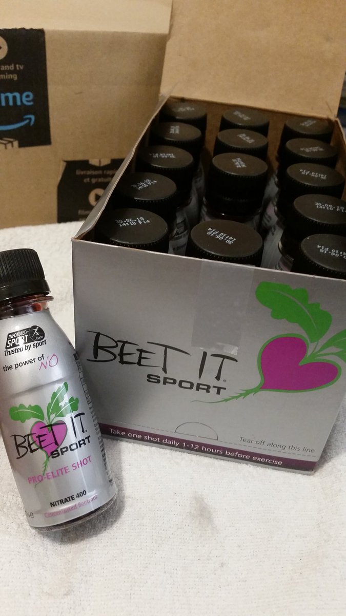 slowdownrunfast's tweet photo. Just got my new shipment of @BeetItSport #proelite. Ready for some nitrate power. https://t.co/1rtiRE51CX