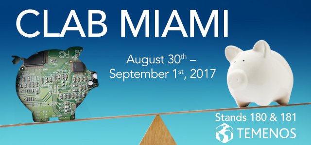 Temenos's tweet photo. Temenos Silver Sponsors - @FelabanOnline #CLAB2017 #Miami. #Corebanking #BigData #InclusiónFinanciera #BancaDigital https://t.co/qtfYD7z8nC https://t.co/BoVGim4ADk