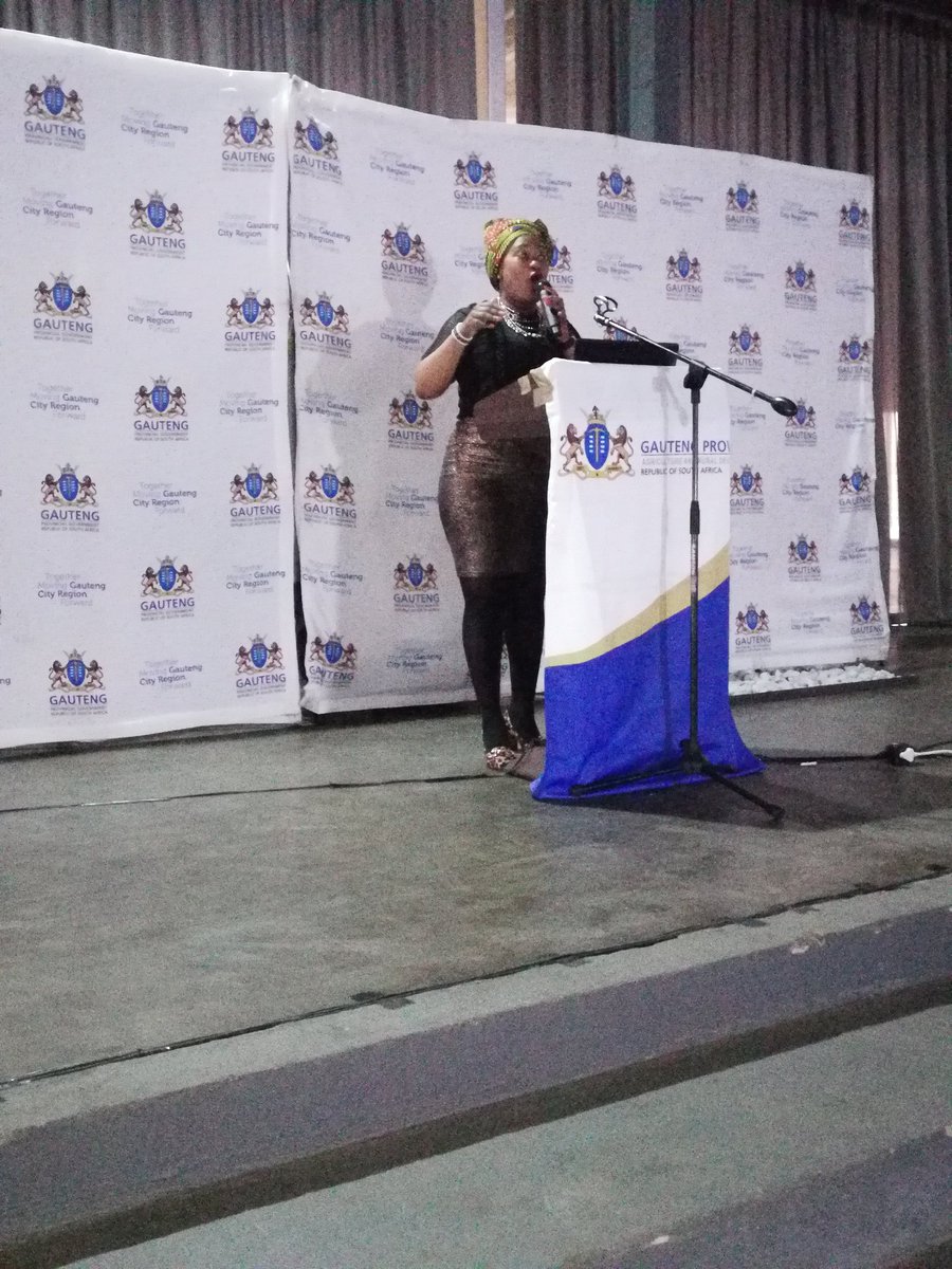 OfficialGDARD's tweet photo. #FEY2017 has officially begun and what an electric vibe at the Fey Awards @rolzrola @ziphoez @GautengProvince @DRDLR_online https://t.co/zjvsq7Brtc