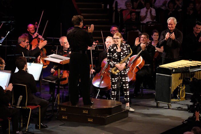 JessGillamSax's tweet photo. Looking forward to being interviewed on @BBCRadio2 this Sunday at 7.30pm on the @ClaudiaWinkle show  with Nikki Chapman about @bbcproms! https://t.co/DMBqqqjBOz