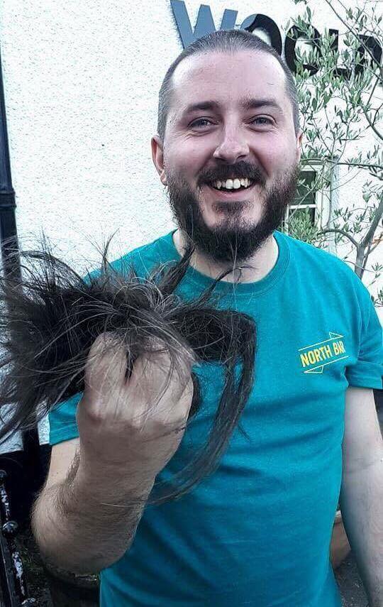 Dataphiles's tweet image. We had the honor last night of watching our colleague Simon, get his luscious long locks shaved off. Raising over £400 for @stgemmashospice!