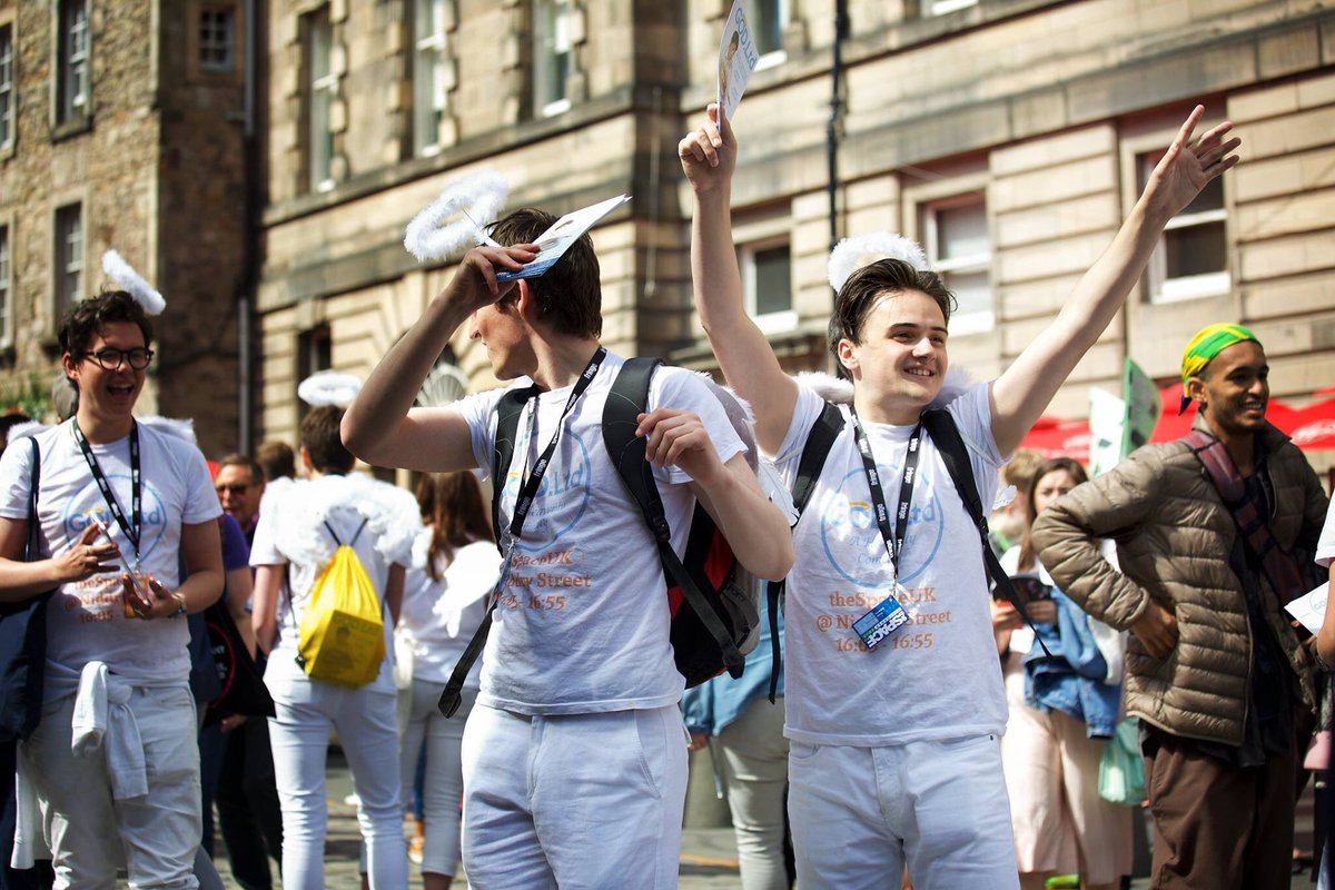 STAG_Online's tweet photo. Another fantastic day on the mile. Another sell out show. Thank you Edinburgh!!!! #SoBlessed #GodLtd @TheSpaceUK https://t.co/k7jhrjMVmU