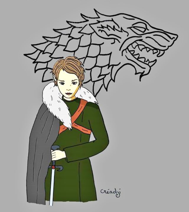 Creadji's tweet photo. Page Facebook Creadji     #GOT #GamesOfThrones #Stark https://t.co/9zgkokogeC