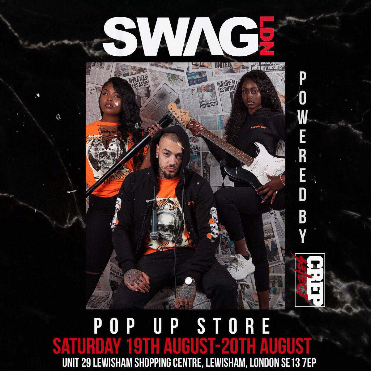 MrMadz's tweet photo. #SWAGLDN POP UP SHOP.... next weekend @ Crep Select (Lewisham) https://t.co/hVrlIRLH3W
