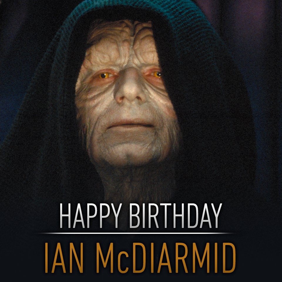 Happy Birthday an den Mann, der den Imperator zum Leben erweckte. Alles Gute, Ian McDiarmid. 