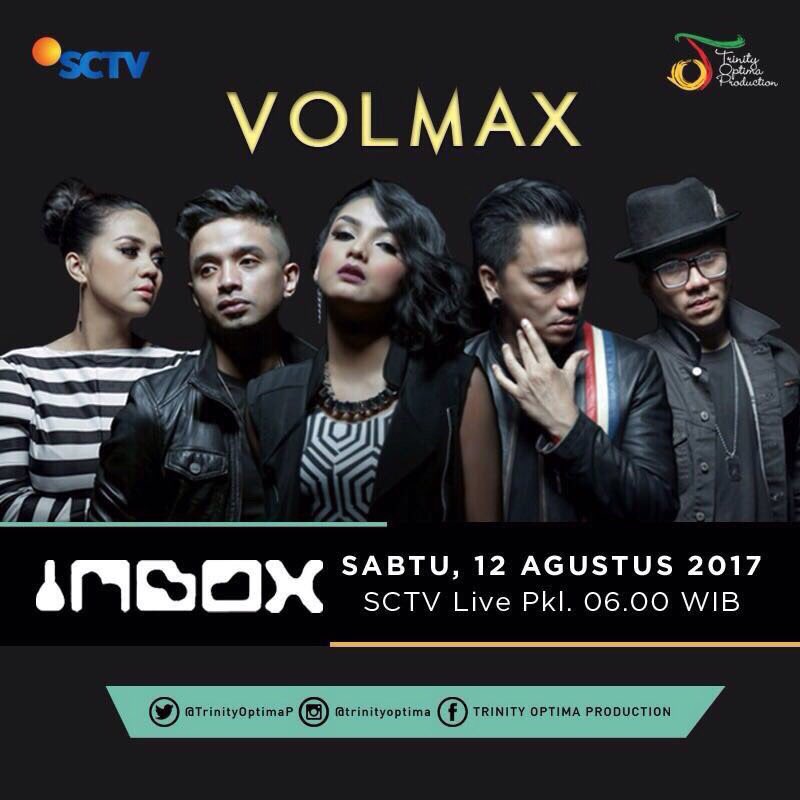 enda_zara's tweet photo. Besok @VolMax_official di INBOX SCTV live from PTC Pulogadung https://t.co/9sZLfyV3zK