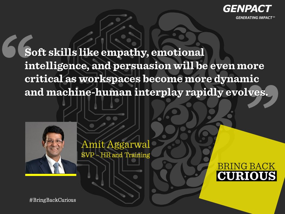 Genpact_Careers's tweet photo. Amit Aggarwal (@amitrmaggarwal), SVP – HR & Training shares tips on how to succeed in this dynamic #work environment. #BringBackCurious https://t.co/scp3F78MTp