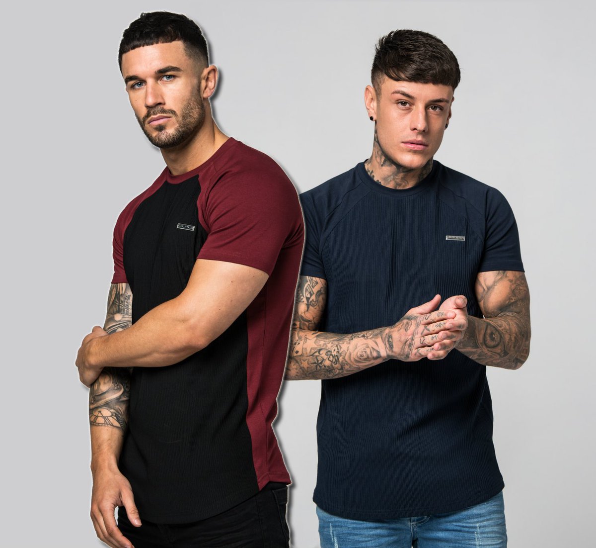 SHOP NOW // The NEBULA tee. ⠀
⠀
Are you #NEBULABURGUNDY or #NEBULANAVY? Both 20% OFF! forayclothing.co.uk