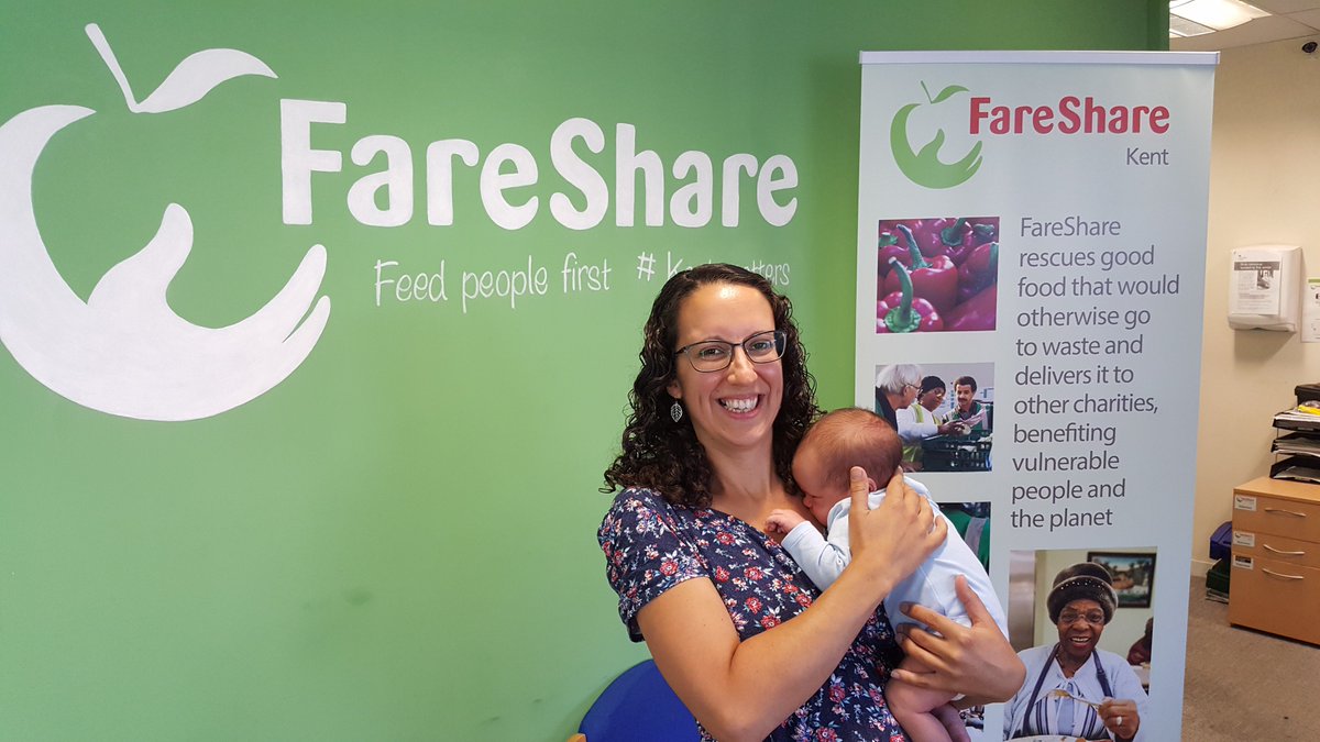 FareShareKent's tweet photo. Loved sharing a #coffee with the lovely Emma this morning! #Jonathan is #gorgeous well done and #congratulations #lotsoflove #fskteam https://t.co/re27GVCucR