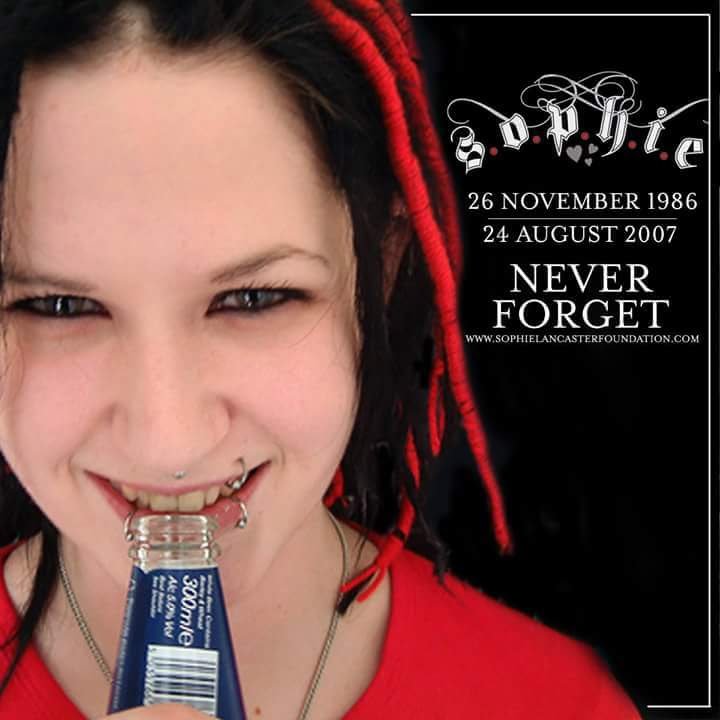 RichardEaston's tweet photo. RIP Sophie Lancaster 10 years since she was attacked.
https://t.co/u9uioaJxA1 
@sophie_charity https://t.co/fIjjXYzAvB