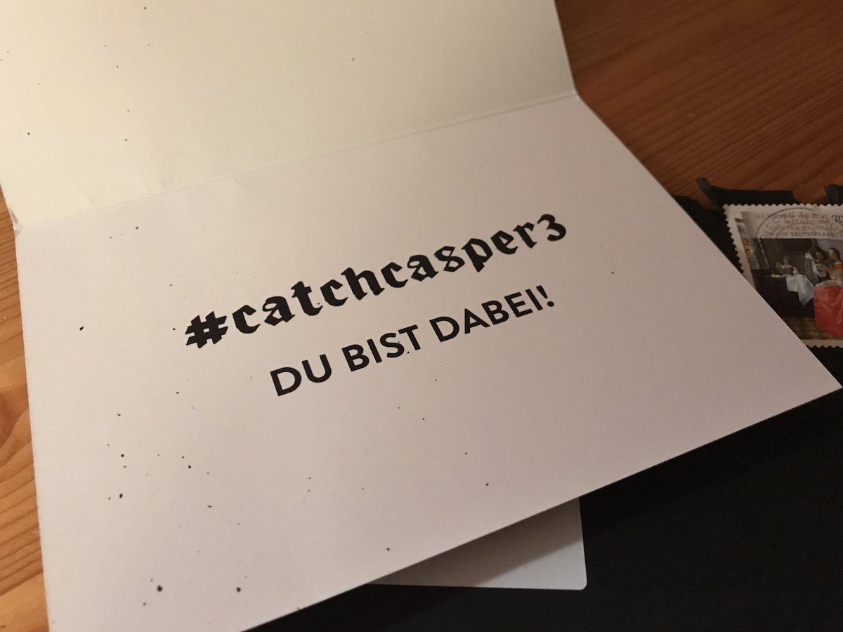 Alles klar ! Wann und wo ? Ich bin da ! 🎉 #catchcasper3