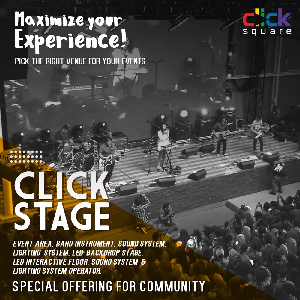 clicksquare_id's tweet photo. Csku yang lagi bingung pilih venue event bisa ke sini aja. Special offering for community! Kontak ardhan@clicksquare.id yes #UnityforDignity https://t.co/3wR0qVzrVb