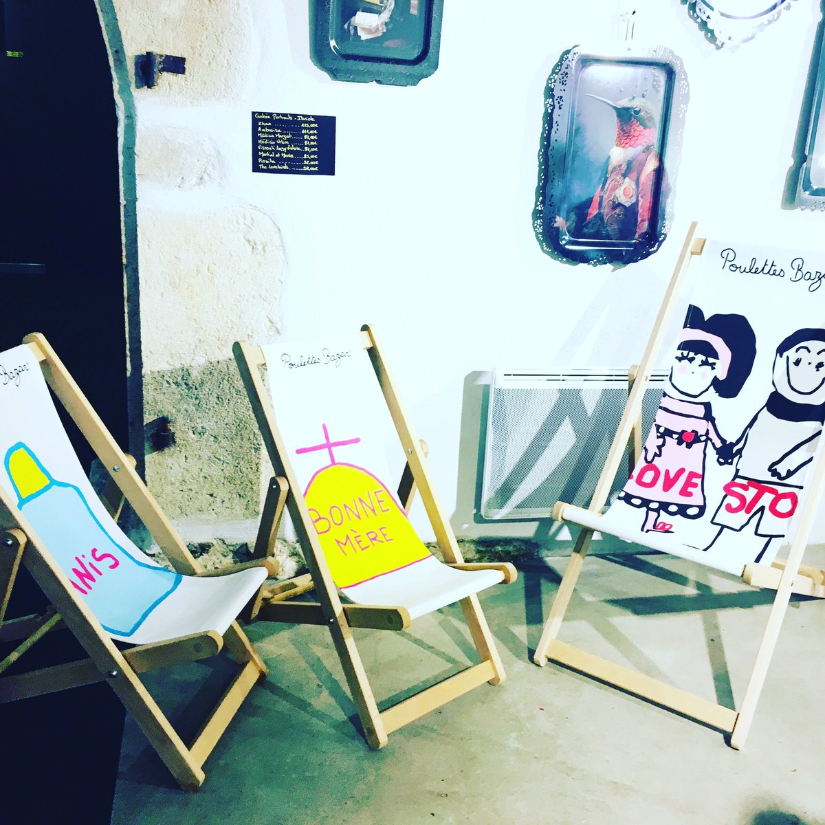 PoulettesBazar's tweet photo. Envie de transater à la Galerie Drugstore #transats #chaiseslongues #madeinfrance #poulettesbazar #conceptstore #design #decoration https://t.co/EXuduhlxQH