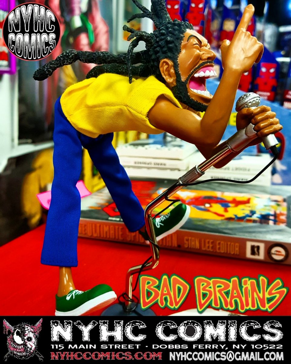 nyhccomics's tweet photo. The #PressPop #Figure Of #HR #PaulHudson Lead #Singer Of The #HardCore #Punk #Band #BadBrains! Approved By H.R.
In Stock Here #NYHCCOMICS 🇯🇲 https://t.co/88s2LzH53D