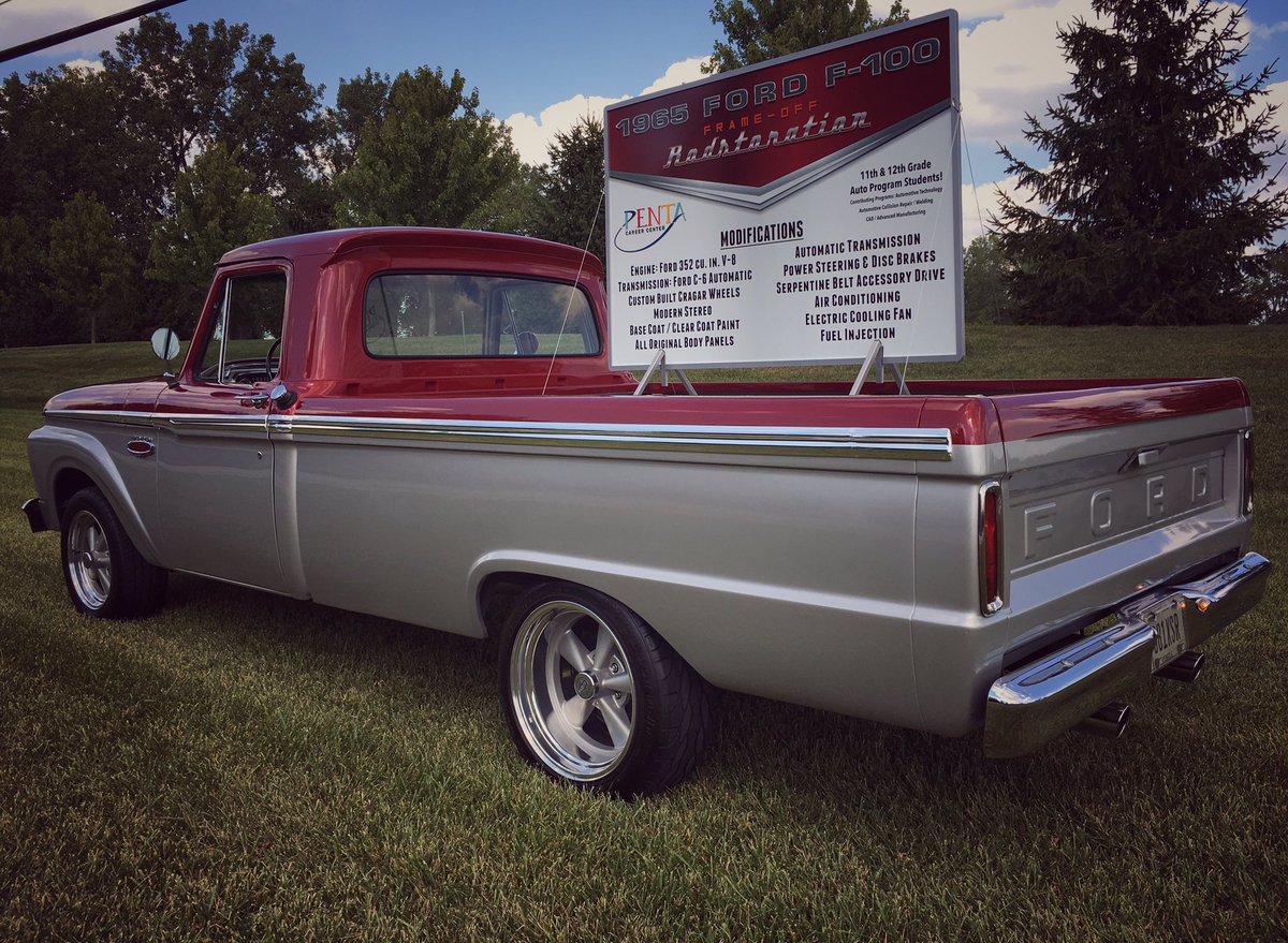 pentaccauto's tweet photo. A new addition to the F-100,  check it out this weekend at the Maumee Summer Fair Parade! #pentacc #pentapride #2017/2018 #ford #F100 https://t.co/31xqTcf4rF