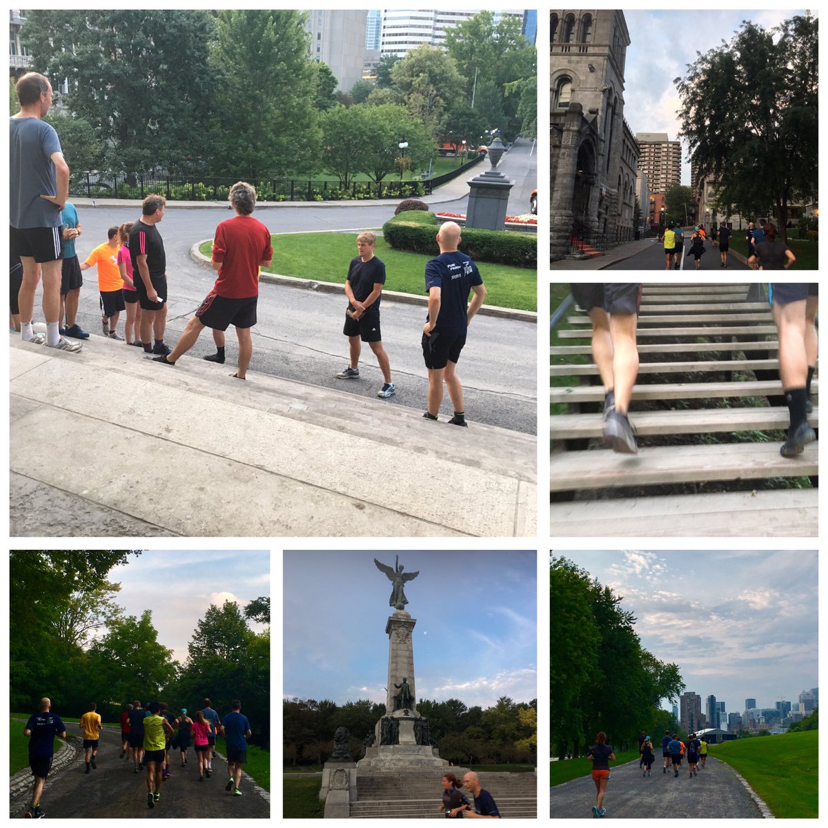 [6am 🕕]. La traditionnelle DH fun run. #DH2017 autour du Mont Royal. 👏😁🏃🏻