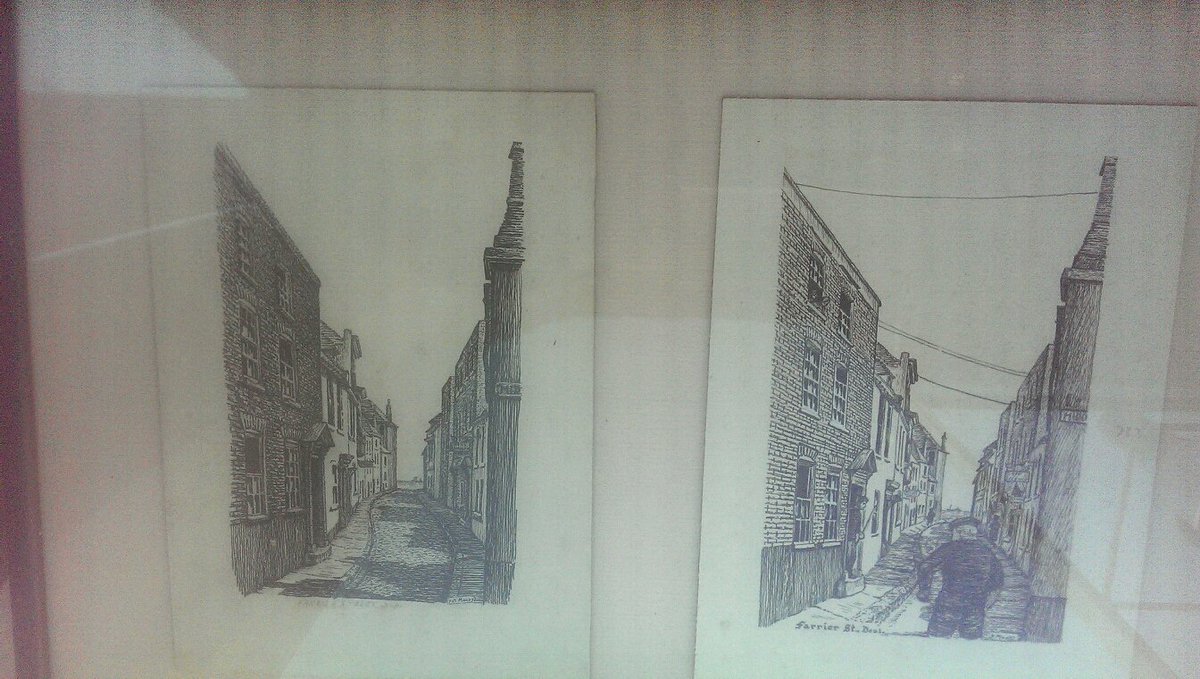 oldcoves's tweet photo. Artwork by the tremendously talented PAT MOODY still available @FlemingsofDeal scenes of 1950s @Deal_Town Farrier St https://t.co/VmC75cj5FC